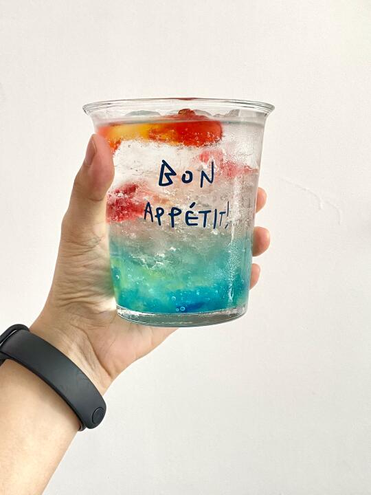 「治愈系」被金鱼气泡水美晕🩵💙🫧🐟🐟