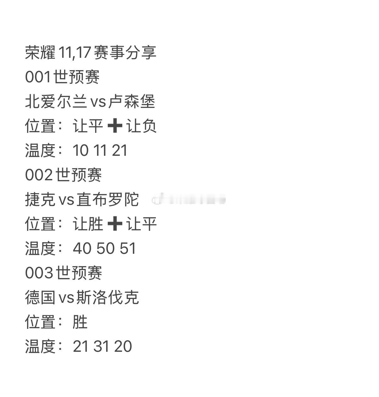 昨日四红四，今日世预赛继续，一起来看看荣耀11,17赛事分享！001      