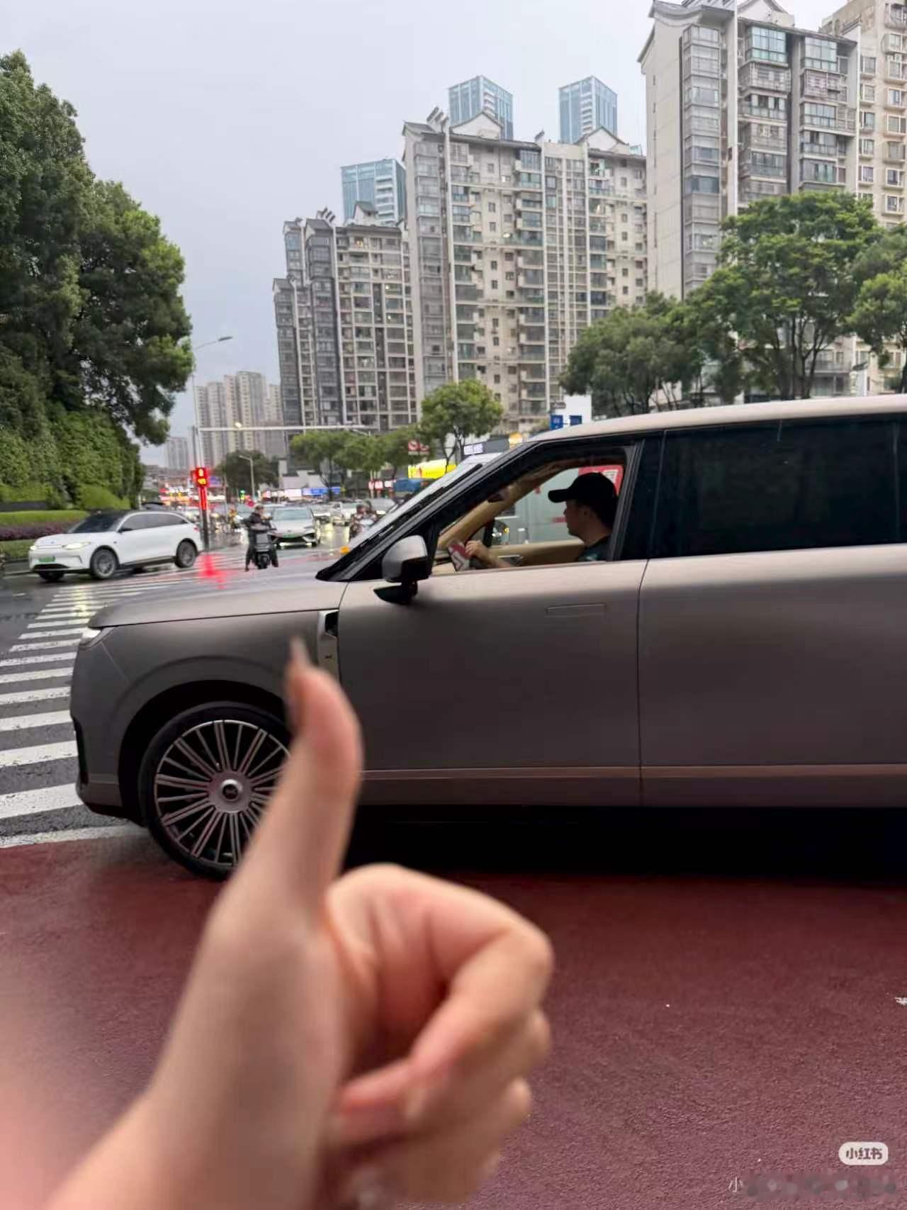 小鹏GX 据网友发帖，两名女生冒雨赶高铁，车在高架爆胎，救援等不来，只能拎行李在