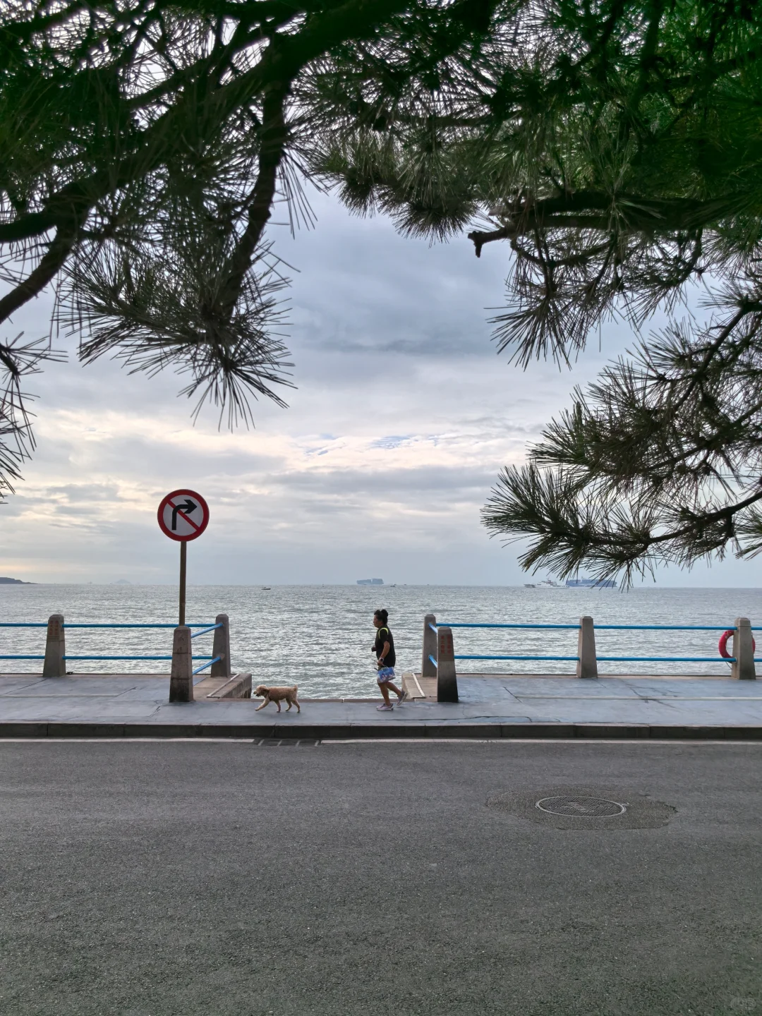 9.12青岛街头实况 多云浪大，别下海