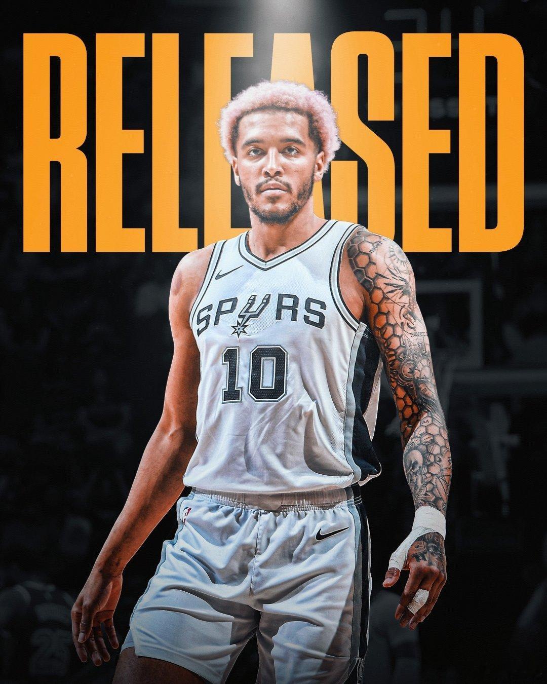 突发：马刺已正式裁掉杰里米·索汉 🚨据Shams报道，马刺已裁掉前锋2022届