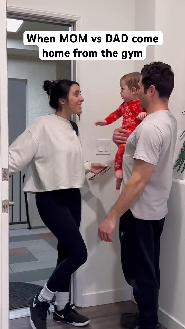 When MOM vs DAD come home from the gym。