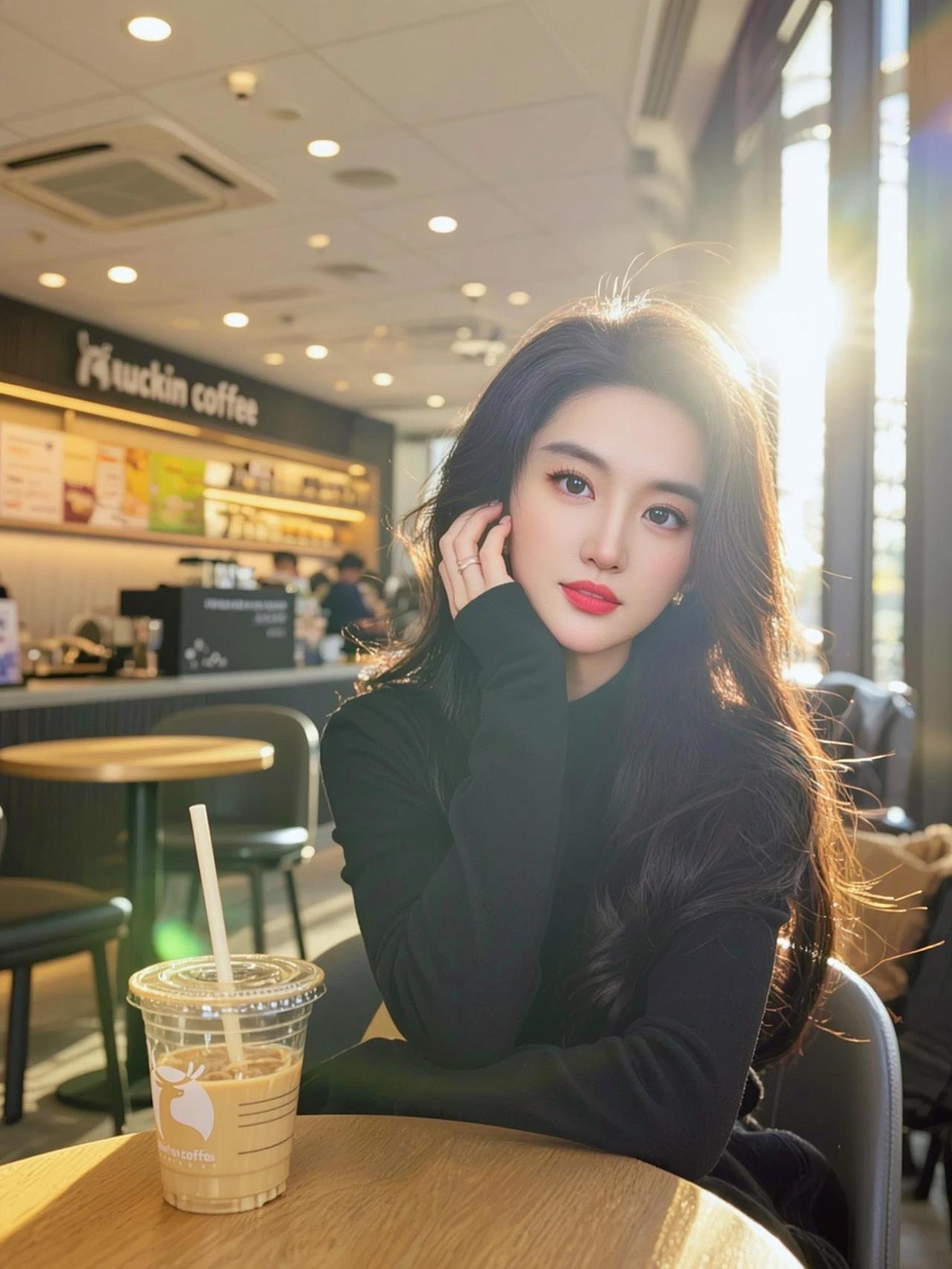 AI逆光生活照 抖音ai创作 谁还不是小腰精 随性穿搭 来正能量抖音