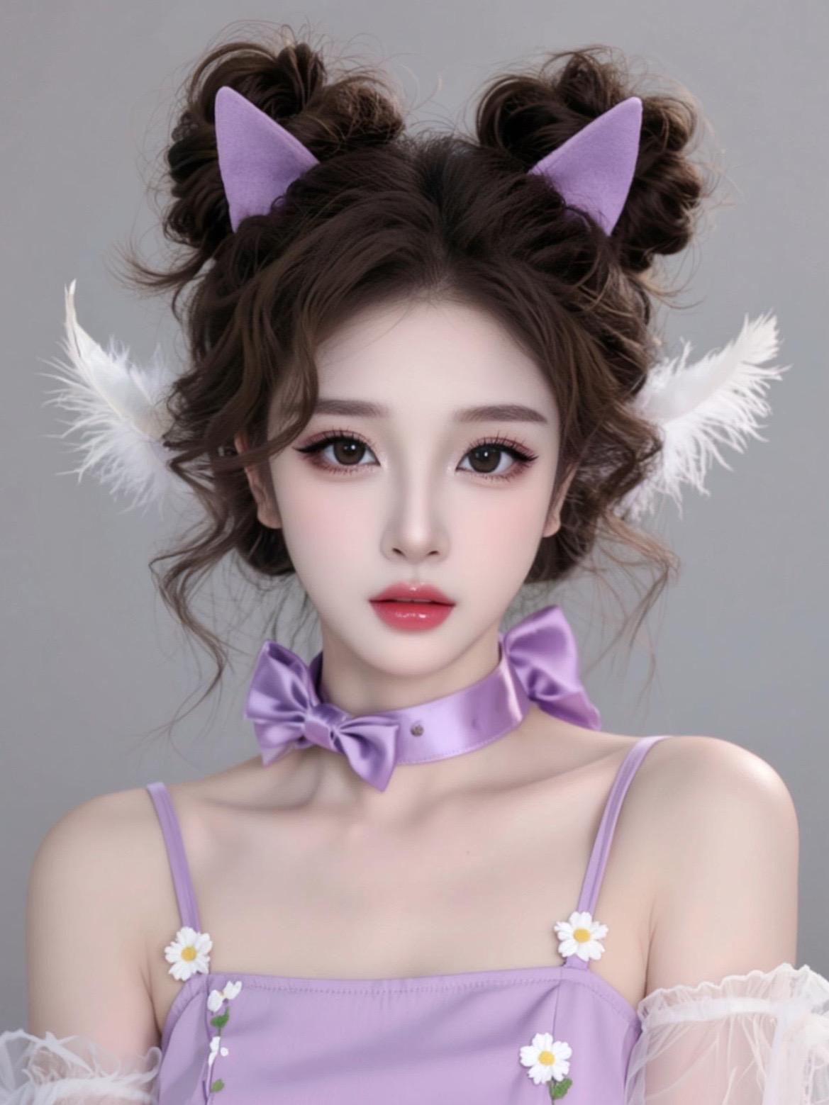 编发 美瞳种草 化妆 日常发型 卷发造型