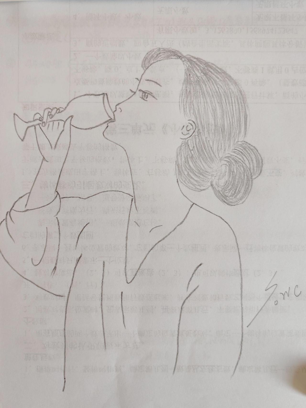 灵魂画手 女人花  喝红酒的女人 上热搜