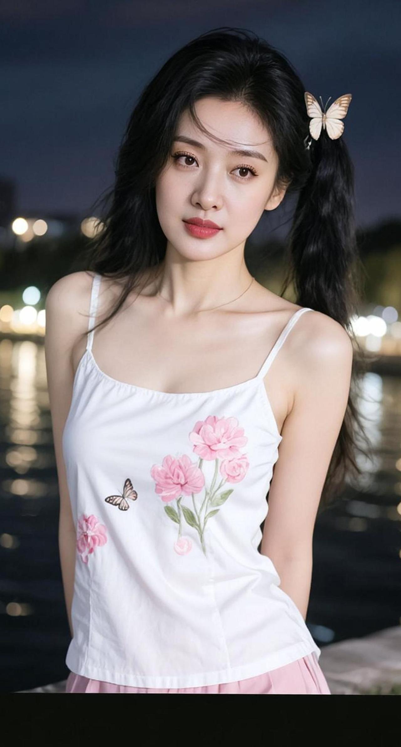 AI湖畔清新照 随变ai随便玩 精致到老 拍出爱笑的你 不止一面