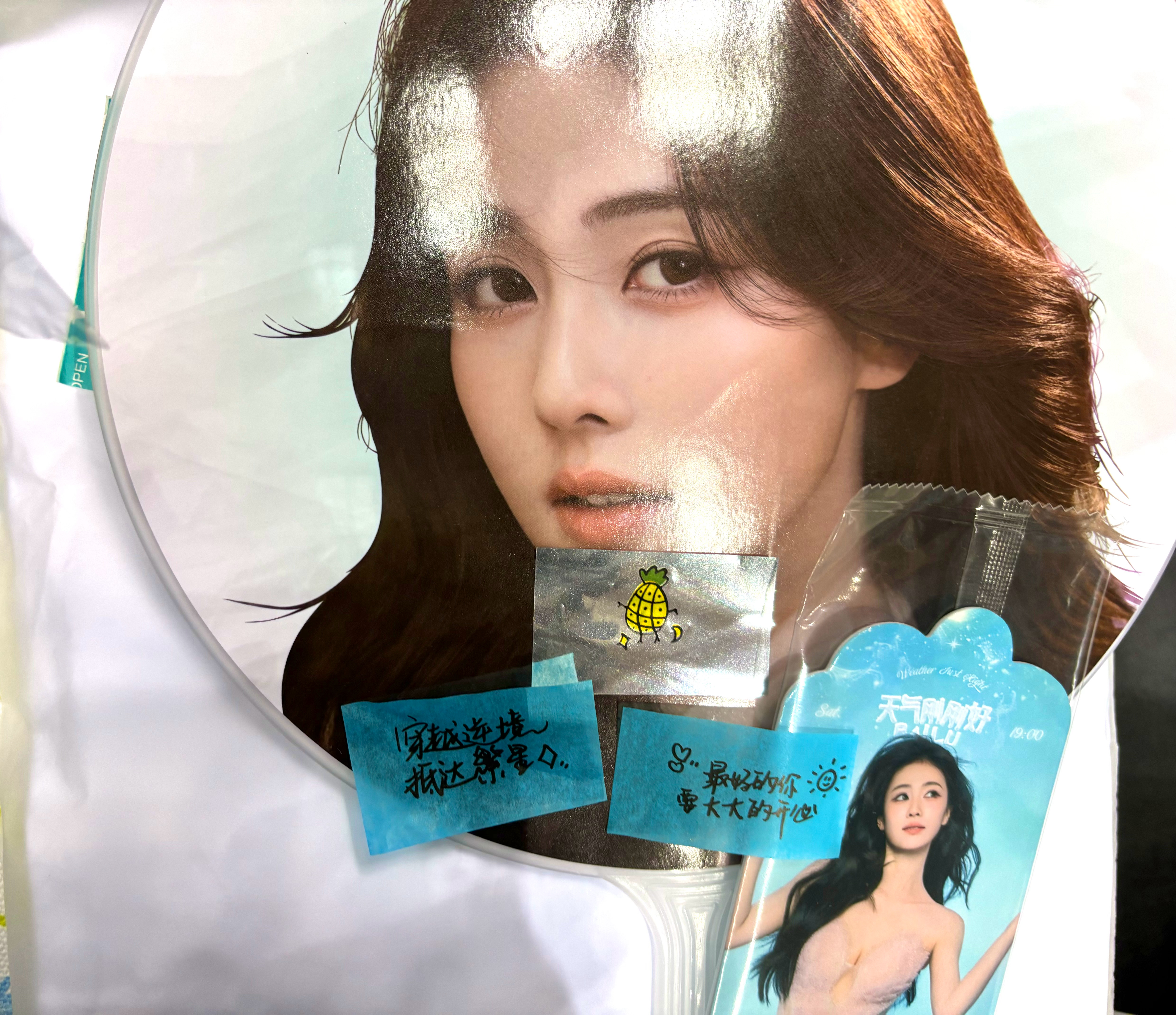 宝宝好贴心好懂粉丝 竟然还有彩带白鹿十周年拾光音乐会