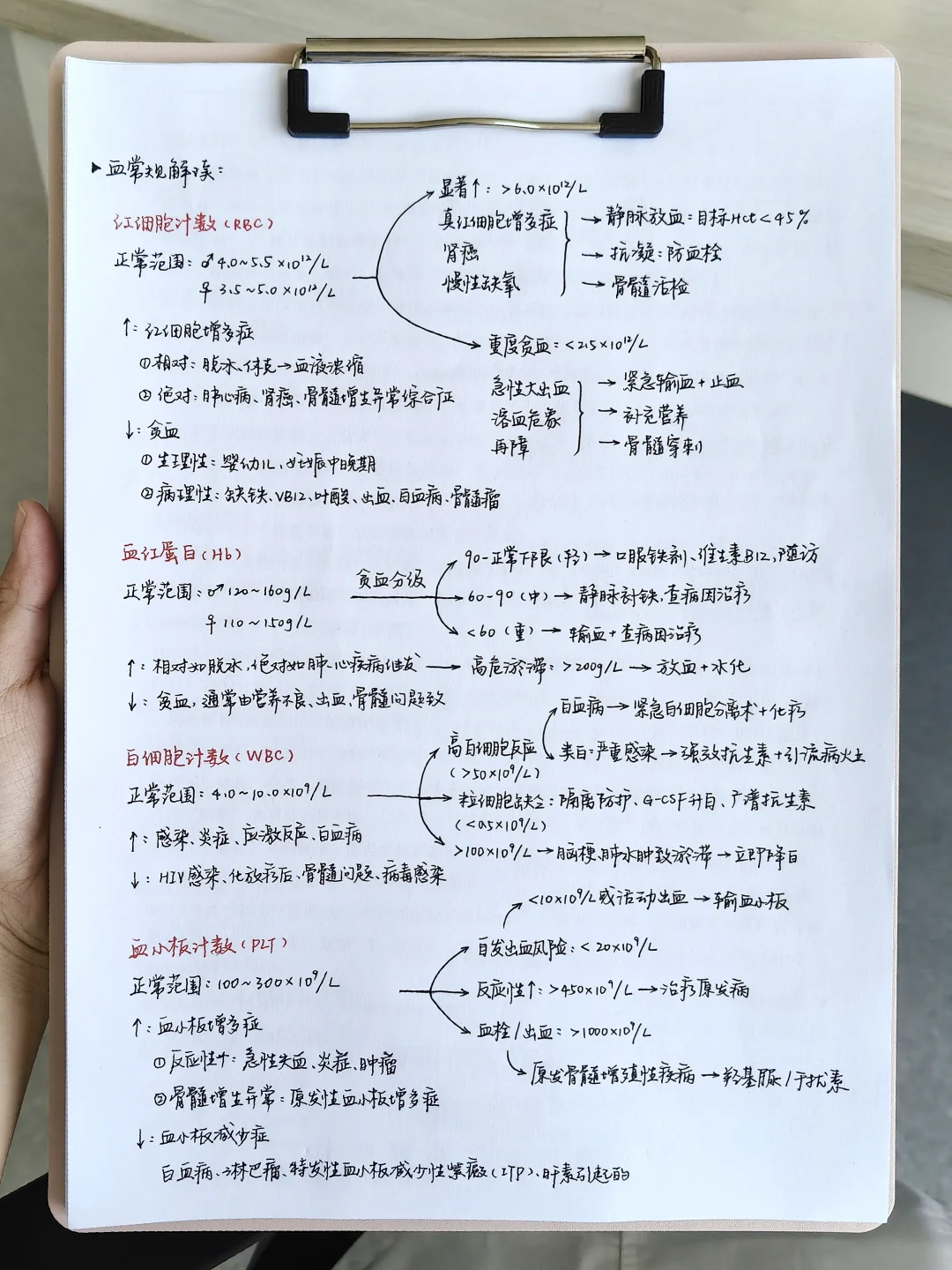 医学生笔记｜血常规📝各项指标详解