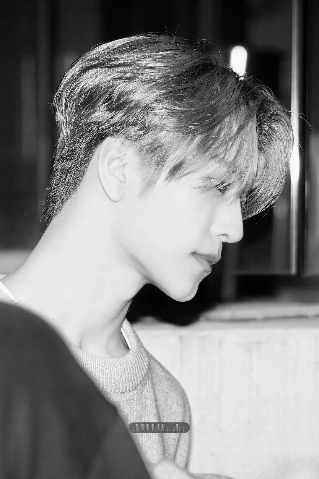 贺鑫隆站姐新图，这侧颜线条