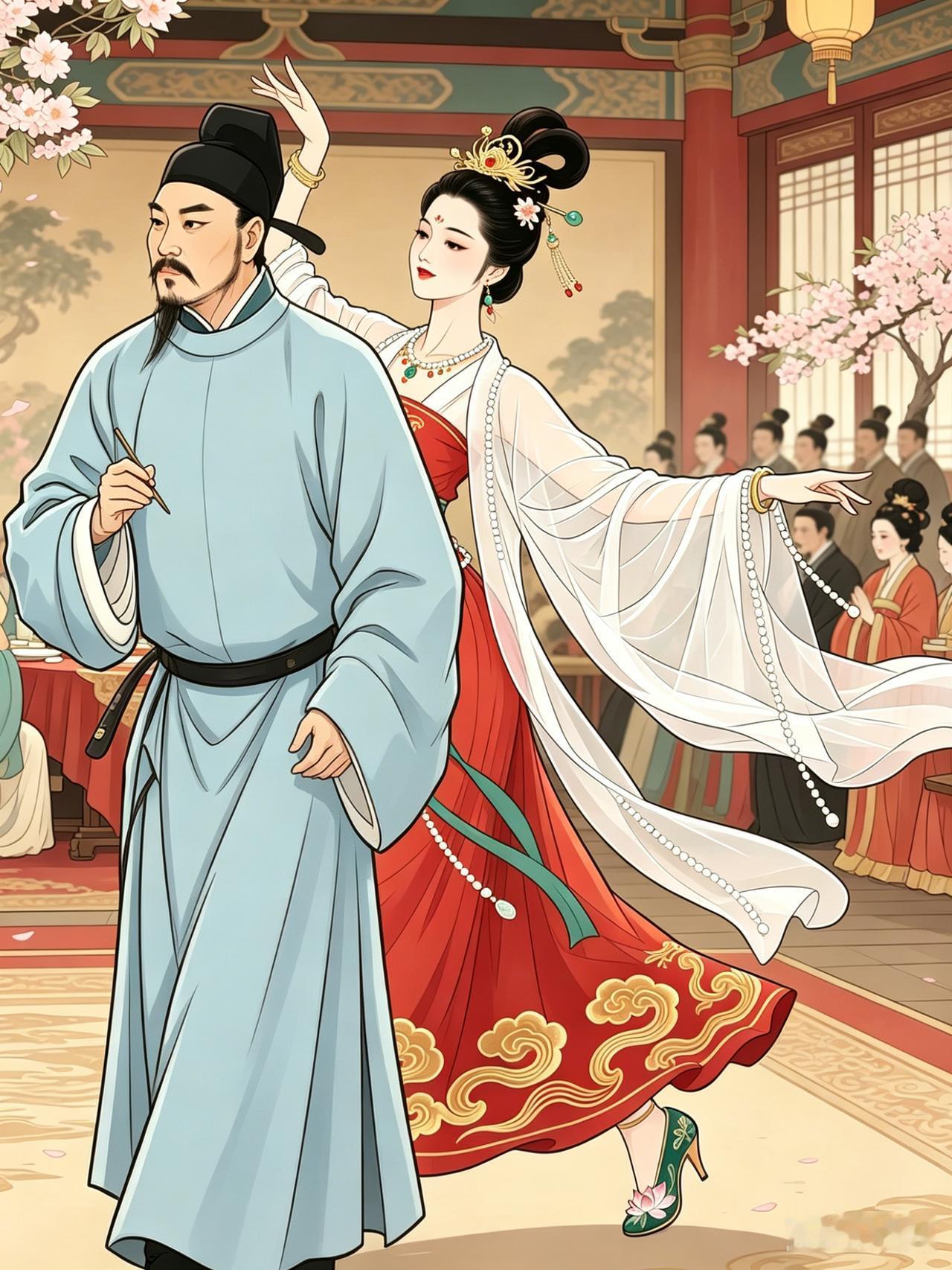 白居易，一个白天写《卖炭翁》泪流满面的人，晚上却在私宅与上百名私妓歌舞升平！晚年