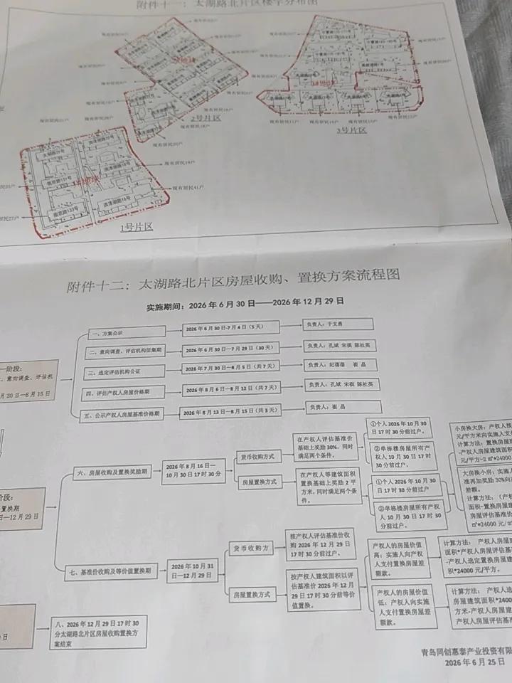 青岛市市南区太湖路北片区收购置换是因为2024年海诺公司己购买了2010年拆迁签