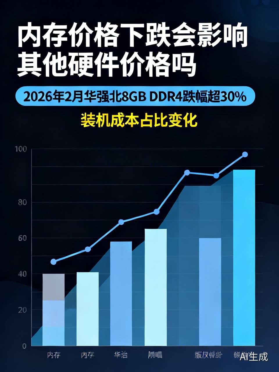 内存价格这波闪崩，看似是装机党捡漏的好时机，实际牵一发而动全身。
2026年2月