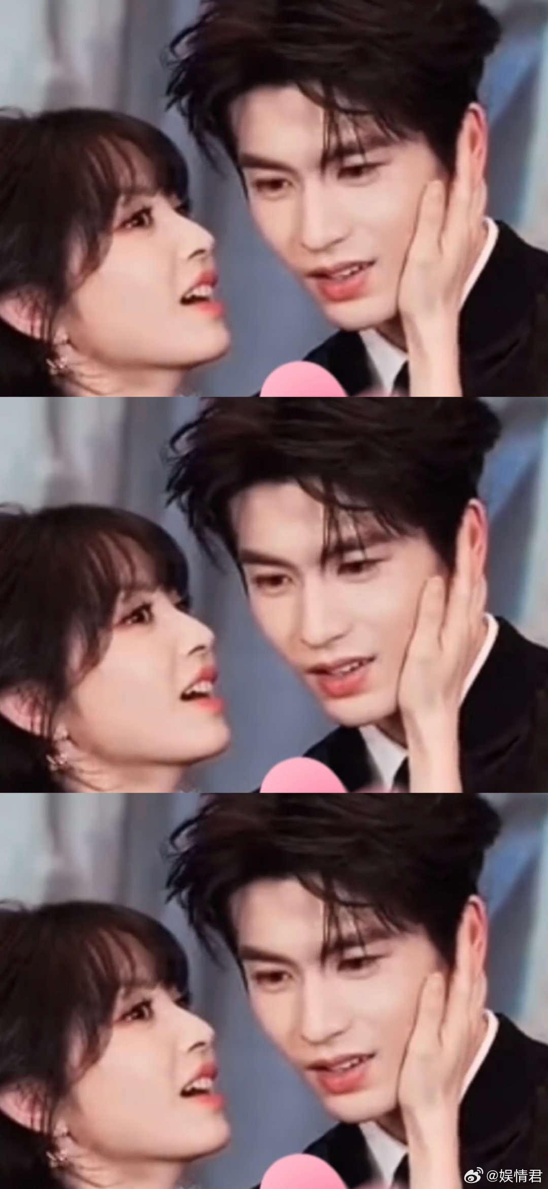 张凌赫田曦薇眼神都迷离了张凌赫被田曦薇摸耳朵的反应这谁看了不迷糊啊！！承认吧，牛