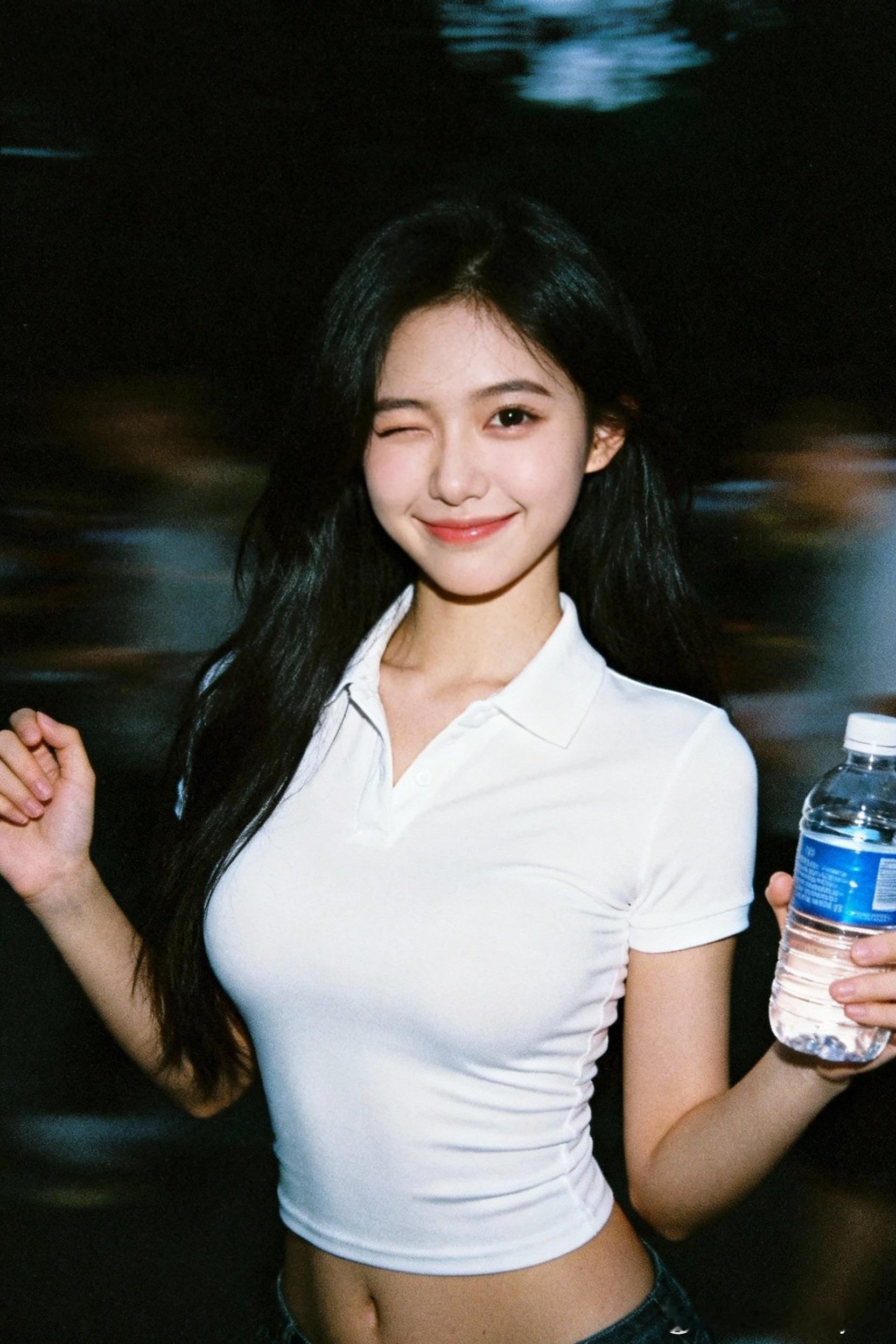 人高兴就是不一样，喝杯水也能乐成那样！所以说嘛，心情好比什么都强！行摄漫记聂小仙