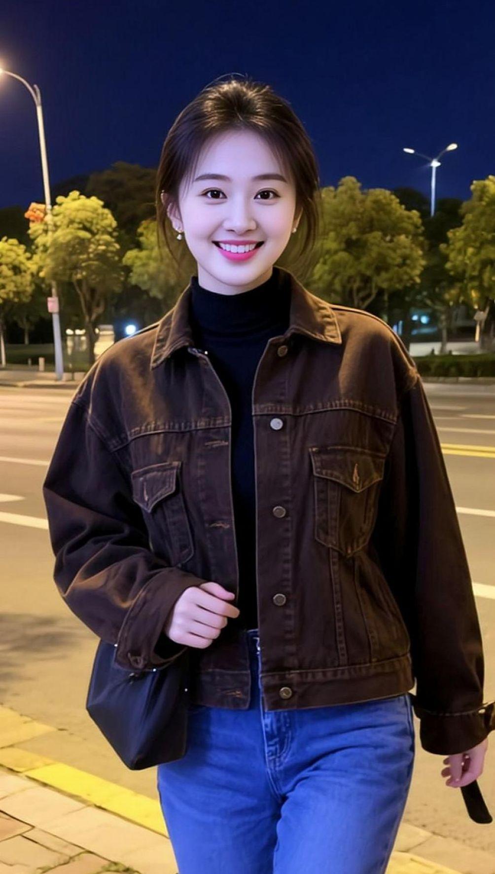 AI夜街生活照 抖音ai创作