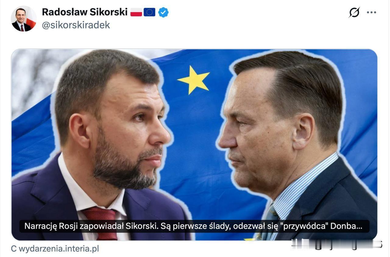 🇵🇱波兰外长拉德克·西科尔斯基（Radek Sikorski）转发了一篇来自