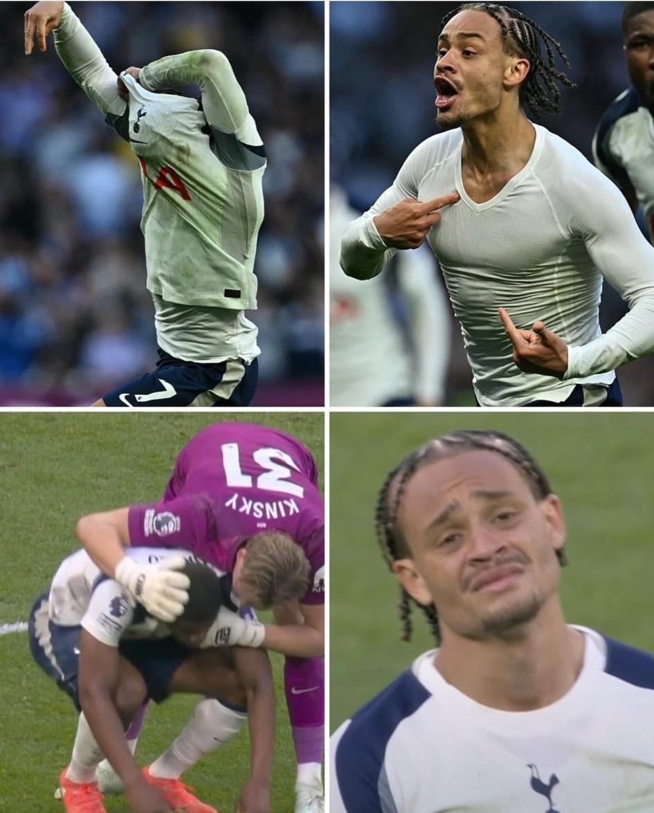 托特纳姆热刺规则怪谈之“永远不要进球后脱衣庆祝”。
今日凌晨的这场比赛，对热刺本