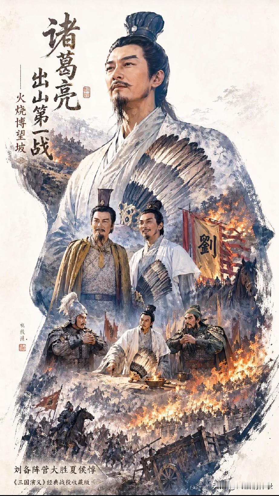 《三国演义》落笔于庙堂群雄，讲的是天下分合、君臣大义、权谋博弈。书中人心中装着江