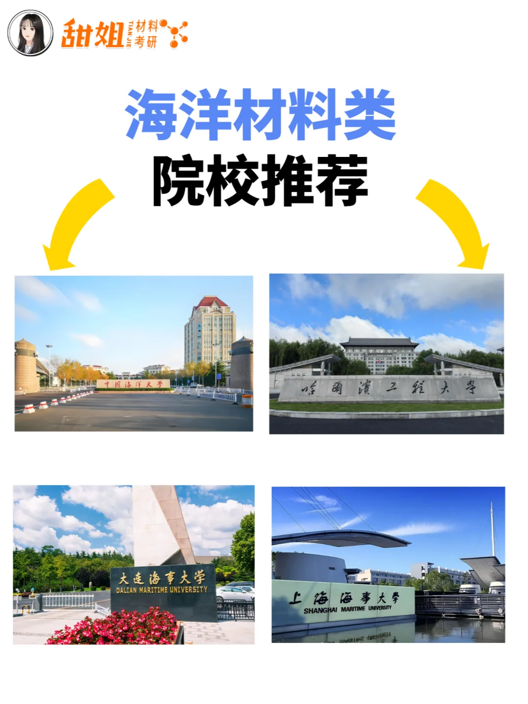 海洋材料类院校推荐！🔔你更青睐哪一所