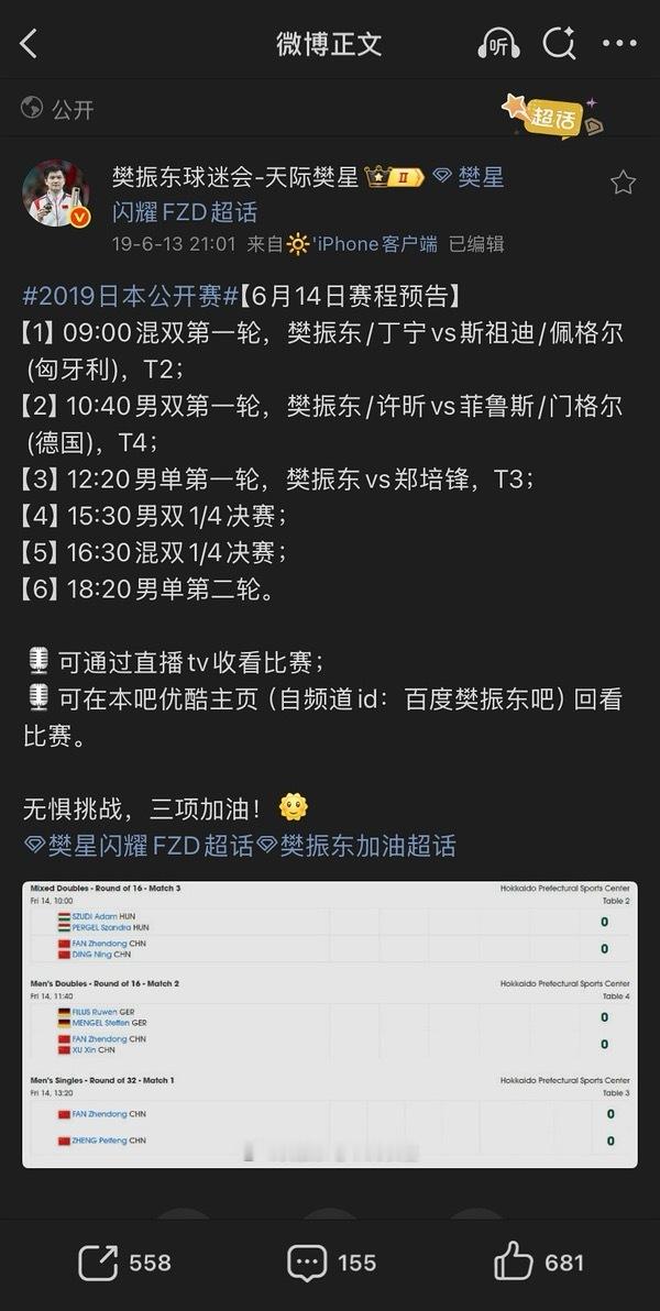 微博之夜微博年度能量人物 樊振东一日六赛全胜的含金量不止一场比赛哦