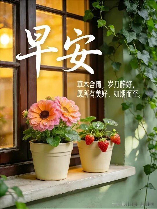 2026/07/27/（农历六月十四）星期一早安！愿岁月静好，草木含情。🌸🍓