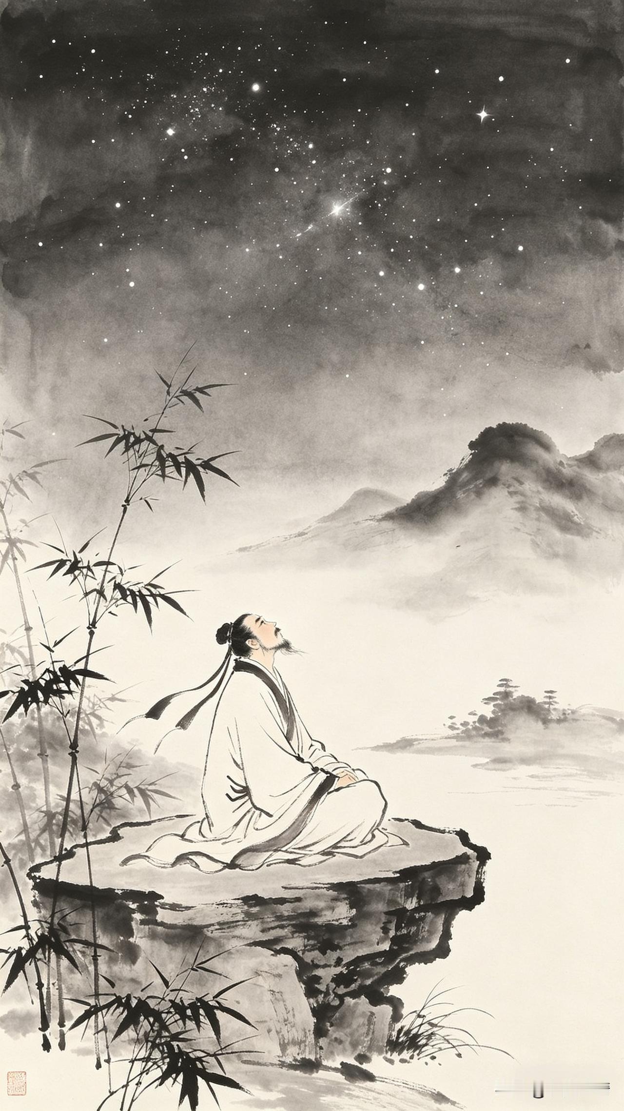 《肩上有风，头枕星河：不系之舟，不羁之魂，不惑之心》

独行江上月，一路听蝉鸣。