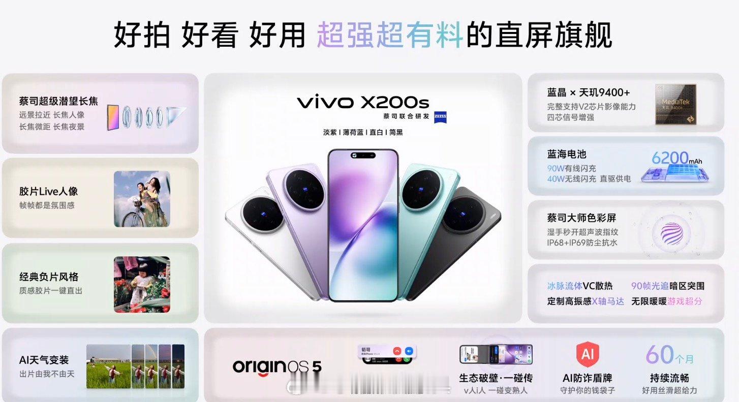 这么强的vivo X200s国补后只要3699起，太猛了！ ​​​