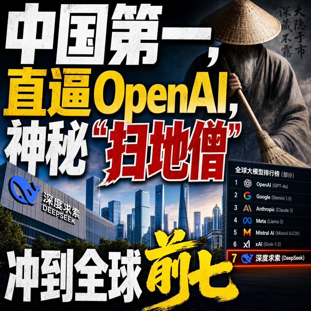 突然杀出！一个连官网都没有的中国AI团队，以73.1%的胜率冲进全球前七，紧咬O