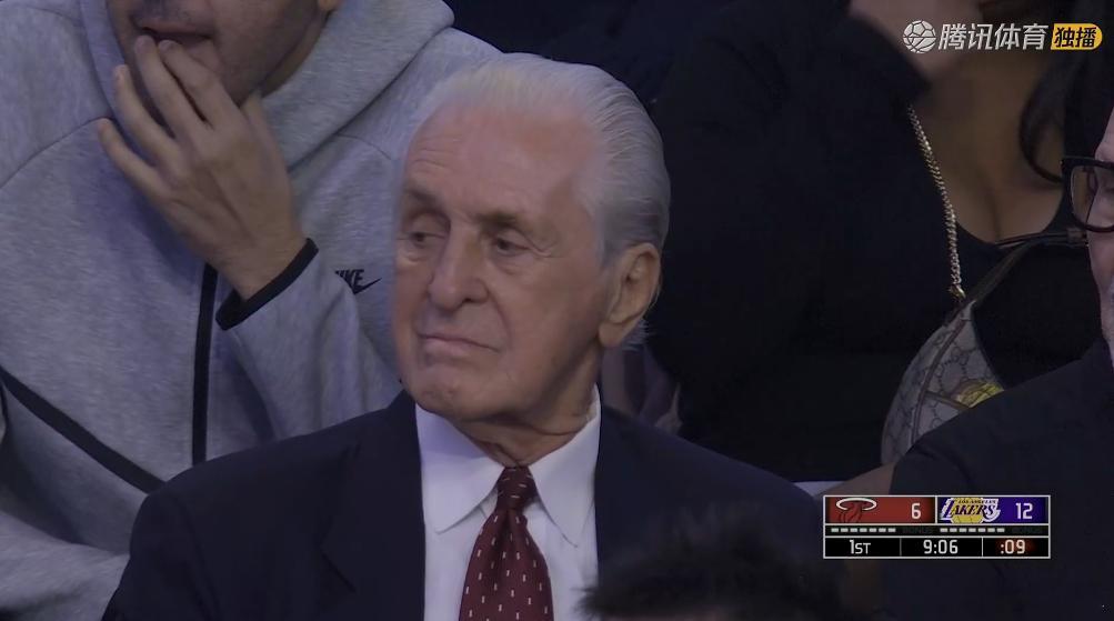 莱利现场督战热火vs湖人 ​​​