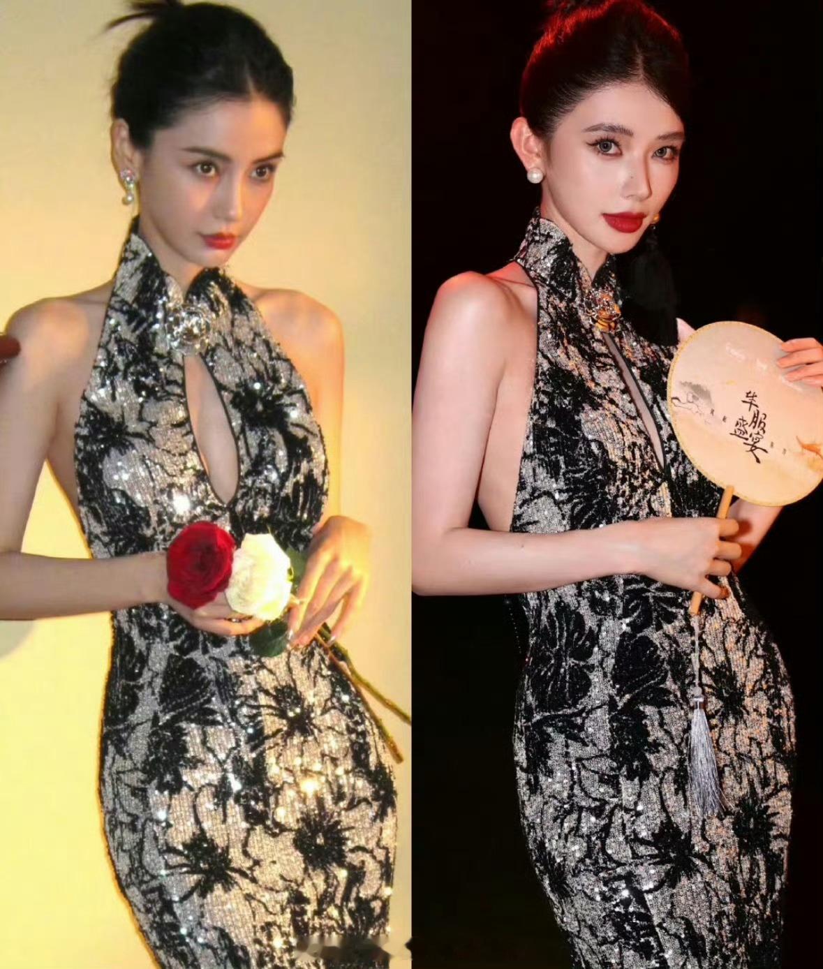 方圆撞脸angelababy大美女都是相似的～ 