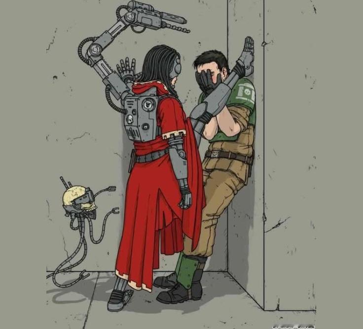 战锤40k 致命壁咚by GraySkull_Art 