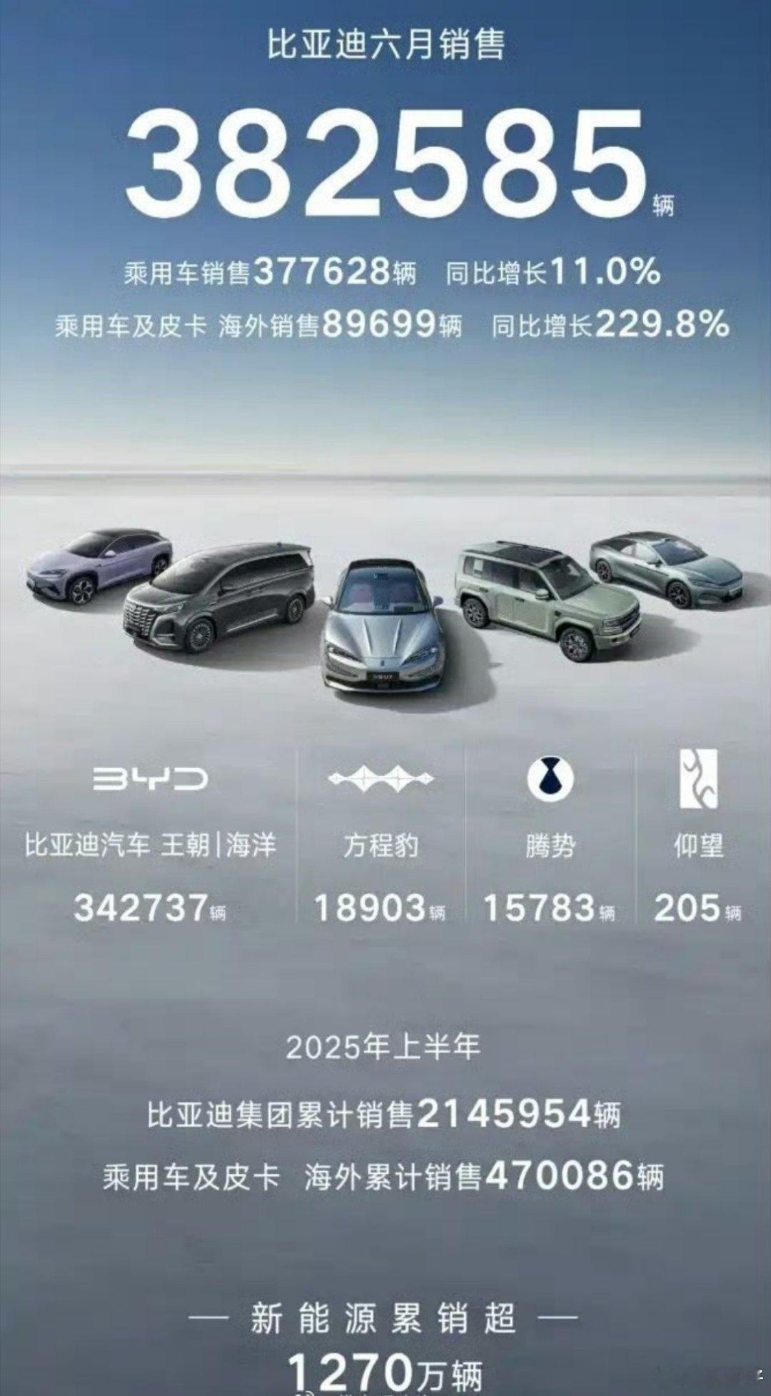 经济下行，6月销量不下行，而且豹系、腾势、仰望、X界、SU7、L系价格几乎都在2