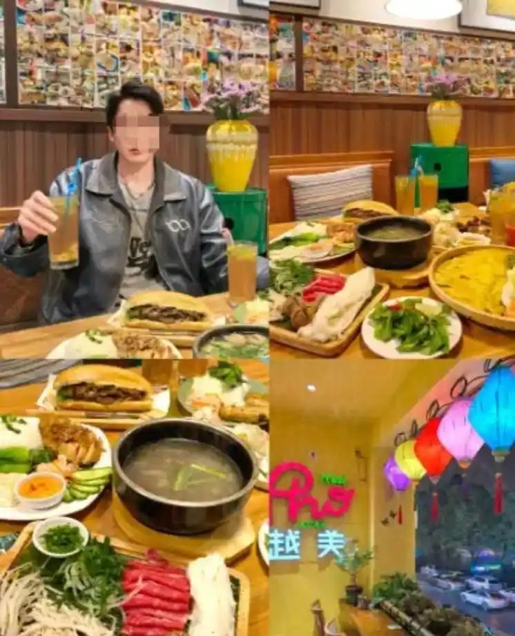 越南一家烤肉店里，几个韩国人造了一千多块的海鲜大餐，抹嘴想跑竟谎称是中国人，还硬
