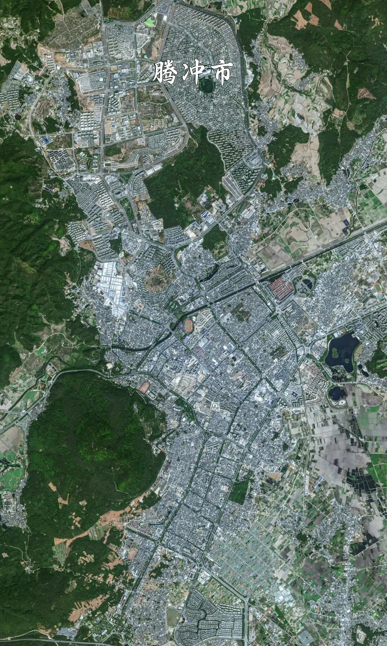 云南省腾冲市高清卫星图