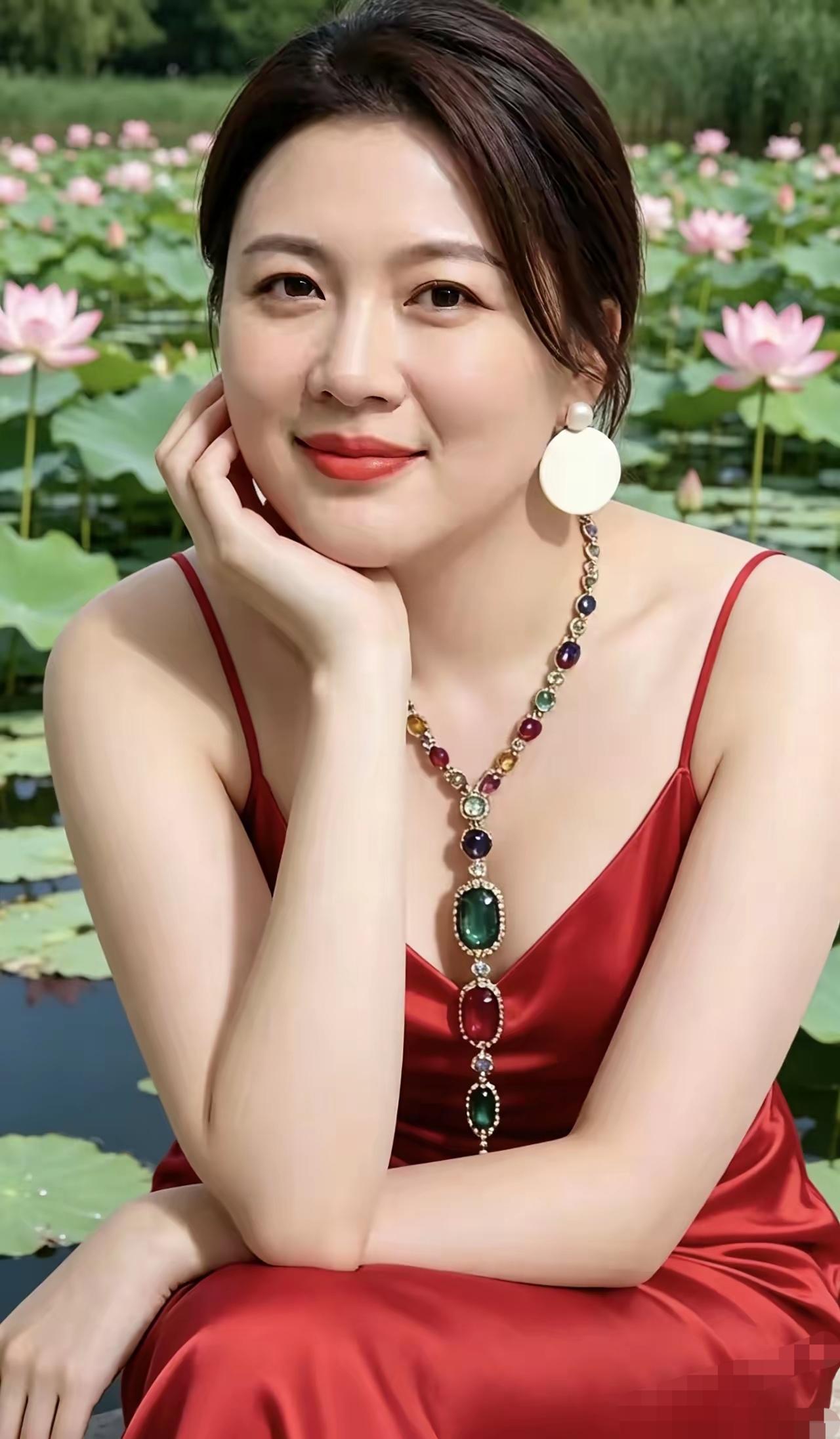 美女看看你戴着的珠宝就是一个妥妥当当美女富婆