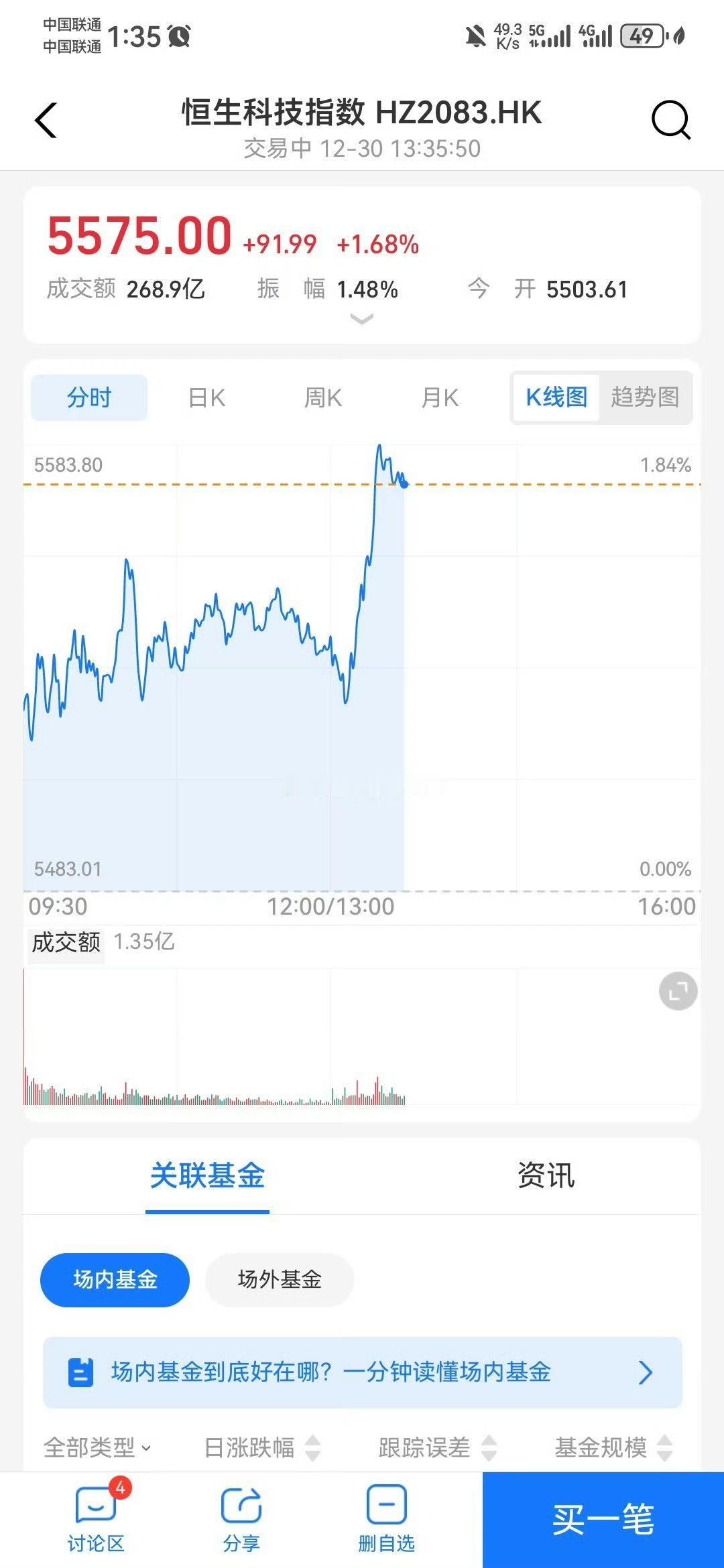 恒科均线博弈，激烈厮杀 

最后两个交易日，能不能来个暴拉呀[拜托]

A股半日