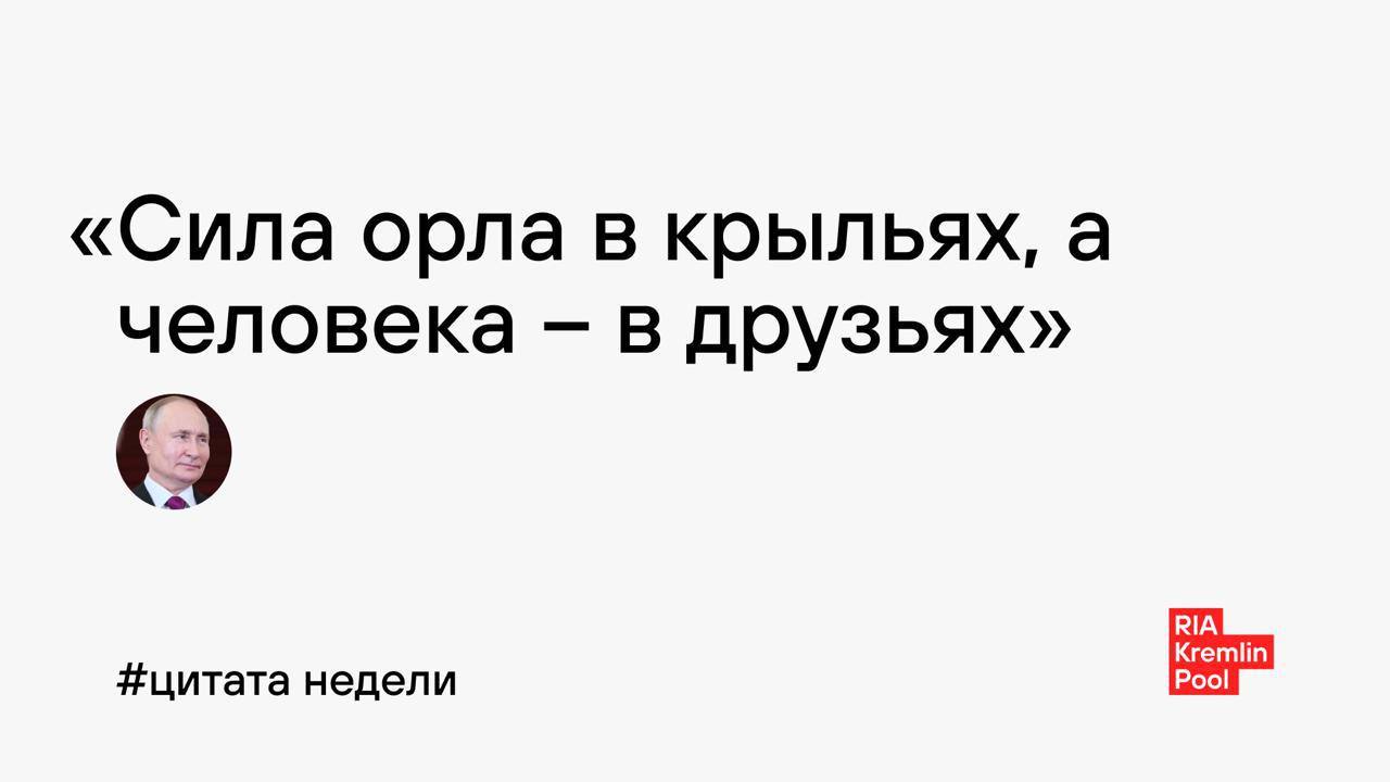 本周名言：鹰的力量在于翅膀，人的力量在于朋友。 