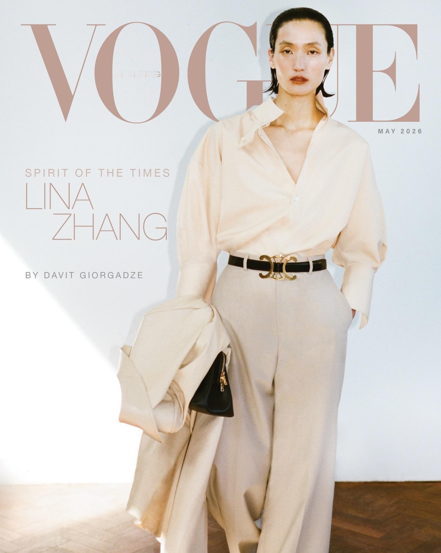 Vogue HongKong May 2026超模张丽娜身穿Celine 202