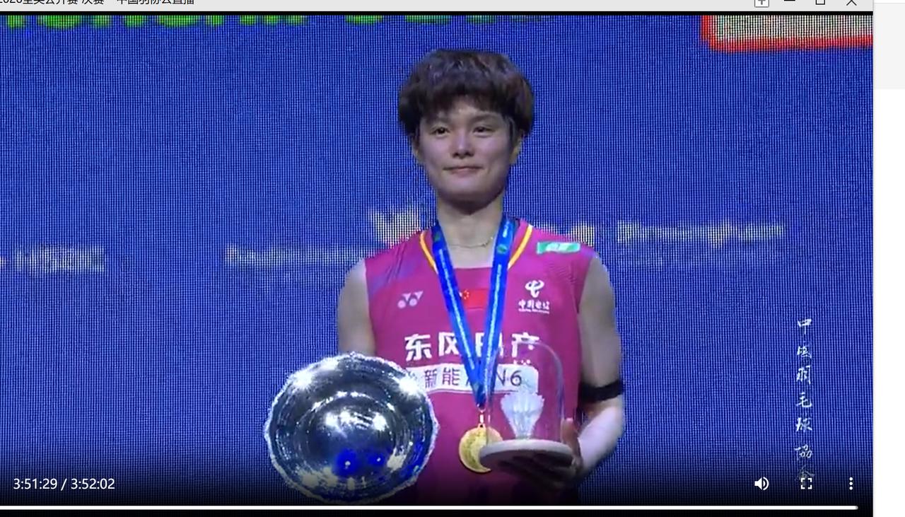 王祉怡打破魔咒，跨越安洗莹这座大山2026年全英羽毛球公开赛王祉怡夺冠
    