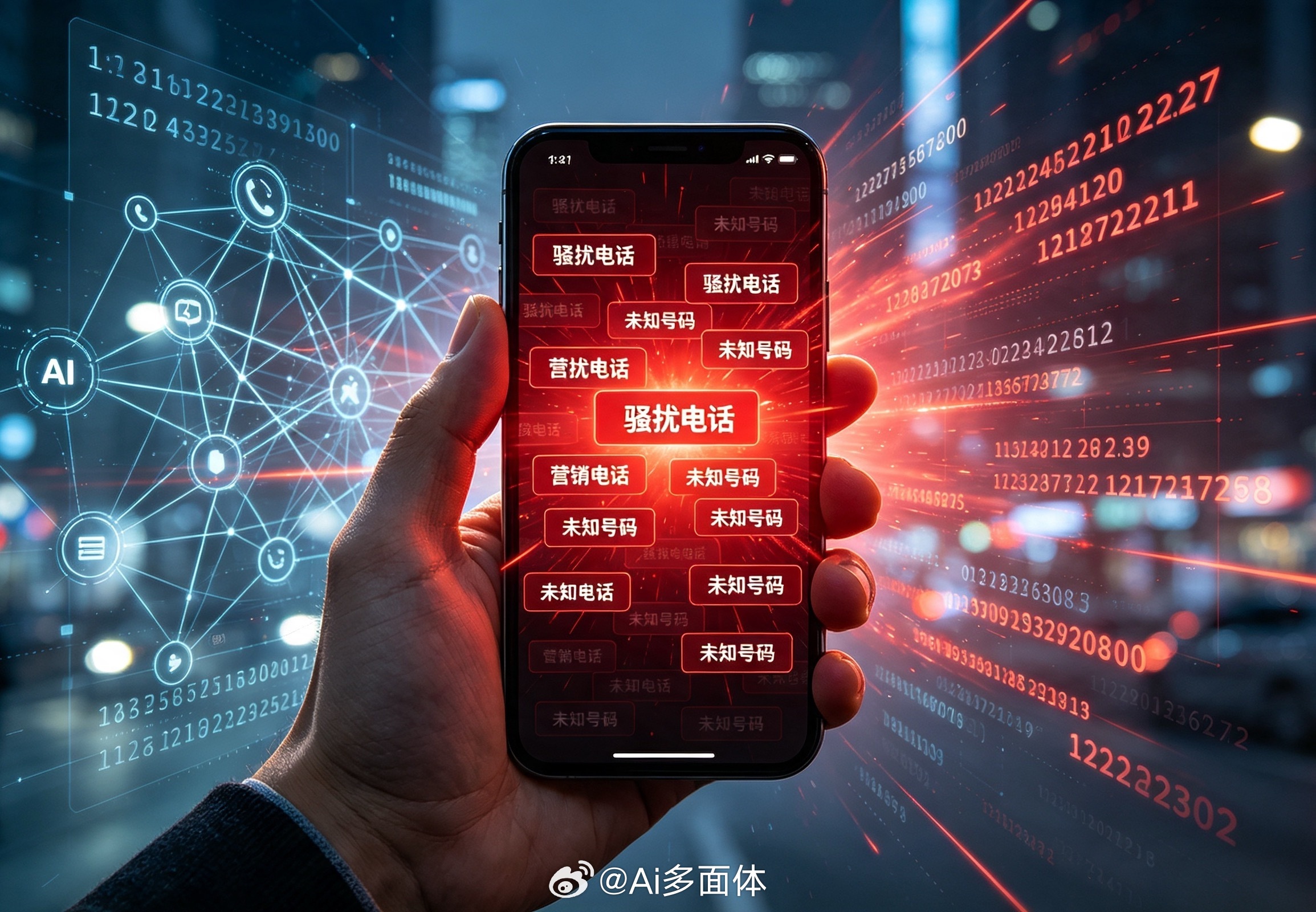 AI一天打上千通推销电话不少人疑惑明明来电已经被标记骚扰电话，推销呼叫依旧源源不