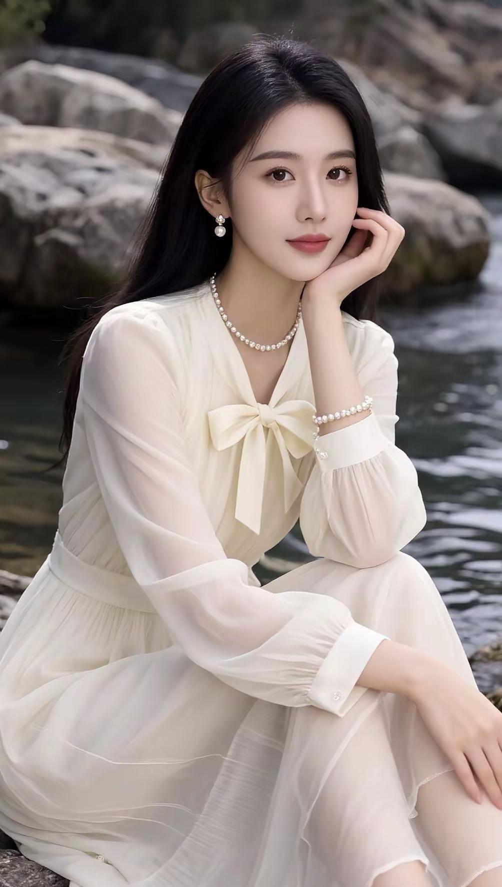 AI溪边佳人照 ai创作 玩法合伙人计划