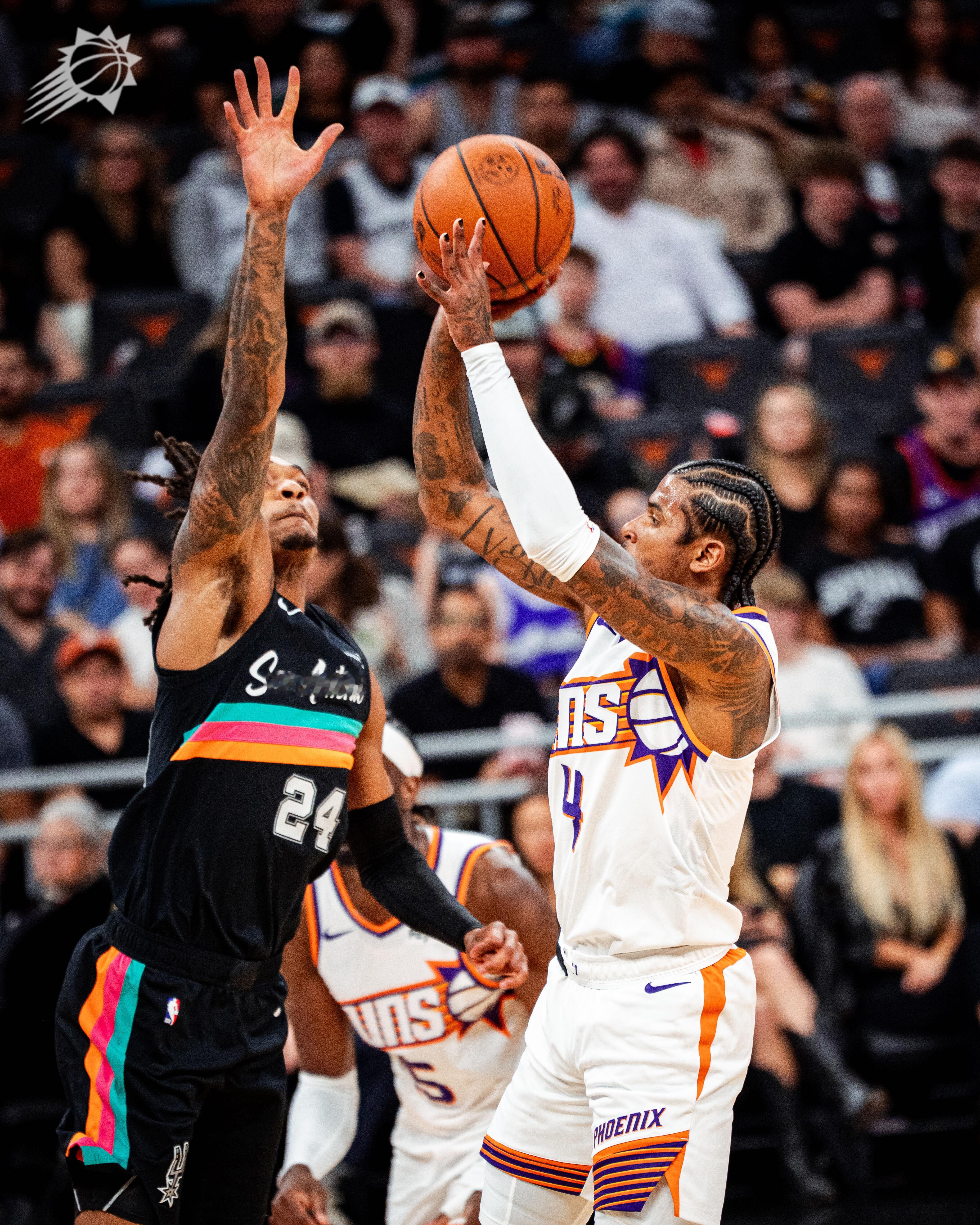 双子星首节一共拿下16分💥菲尼克斯太阳 ｜旭日东升 ｜太阳vs马刺