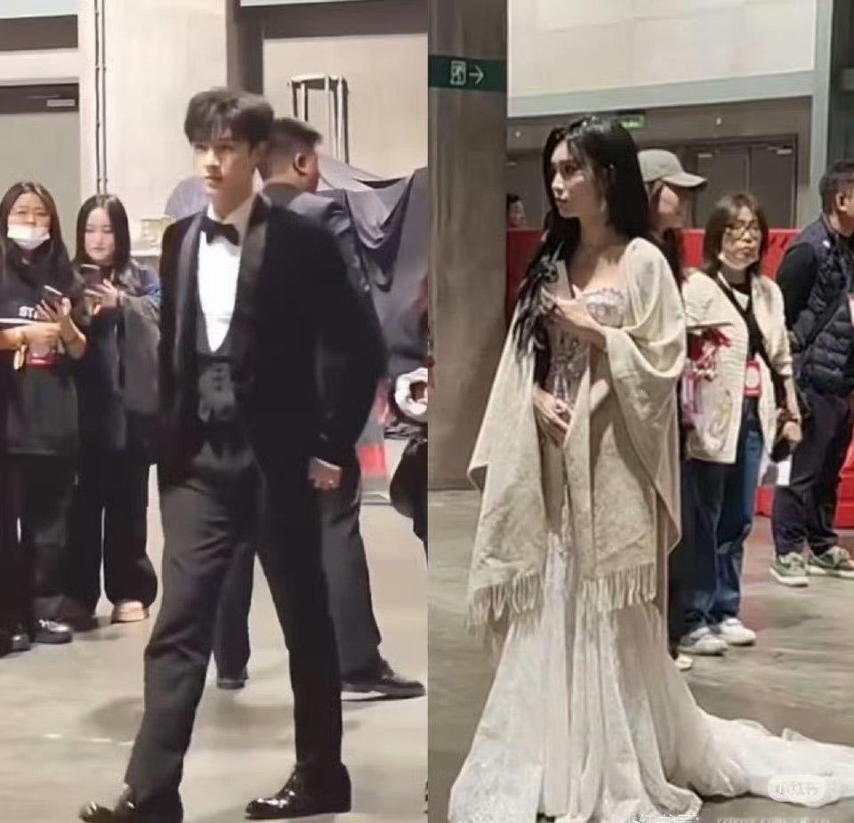 昀牵孟绕 李昀锐穿的很隆重，和孟子义也很搭。年底的cp，合体机会多，糖估计是管够