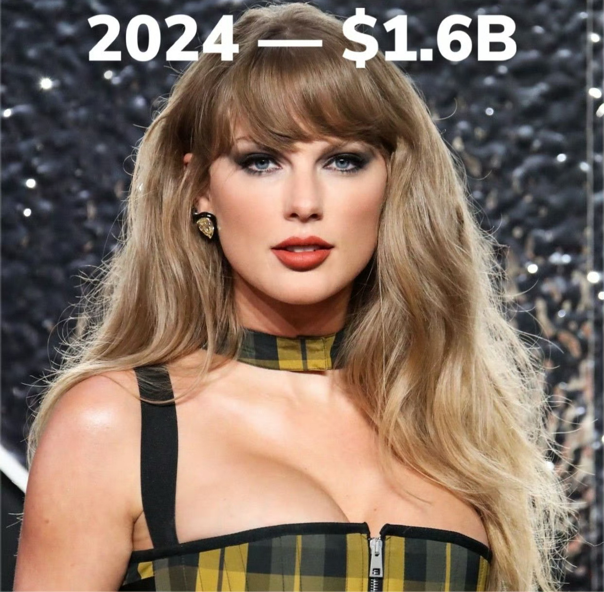 援引《福布斯》杂志数据：霉霉Taylor swift的净资产为 16 亿美元，成