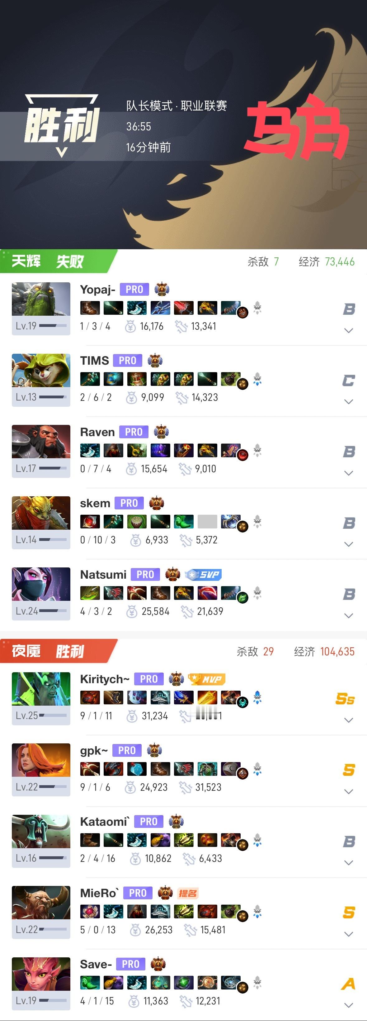 【ti15 】 小组赛小组赛第一轮对阵BB 第二局比赛时长：36分钟人头比：7-