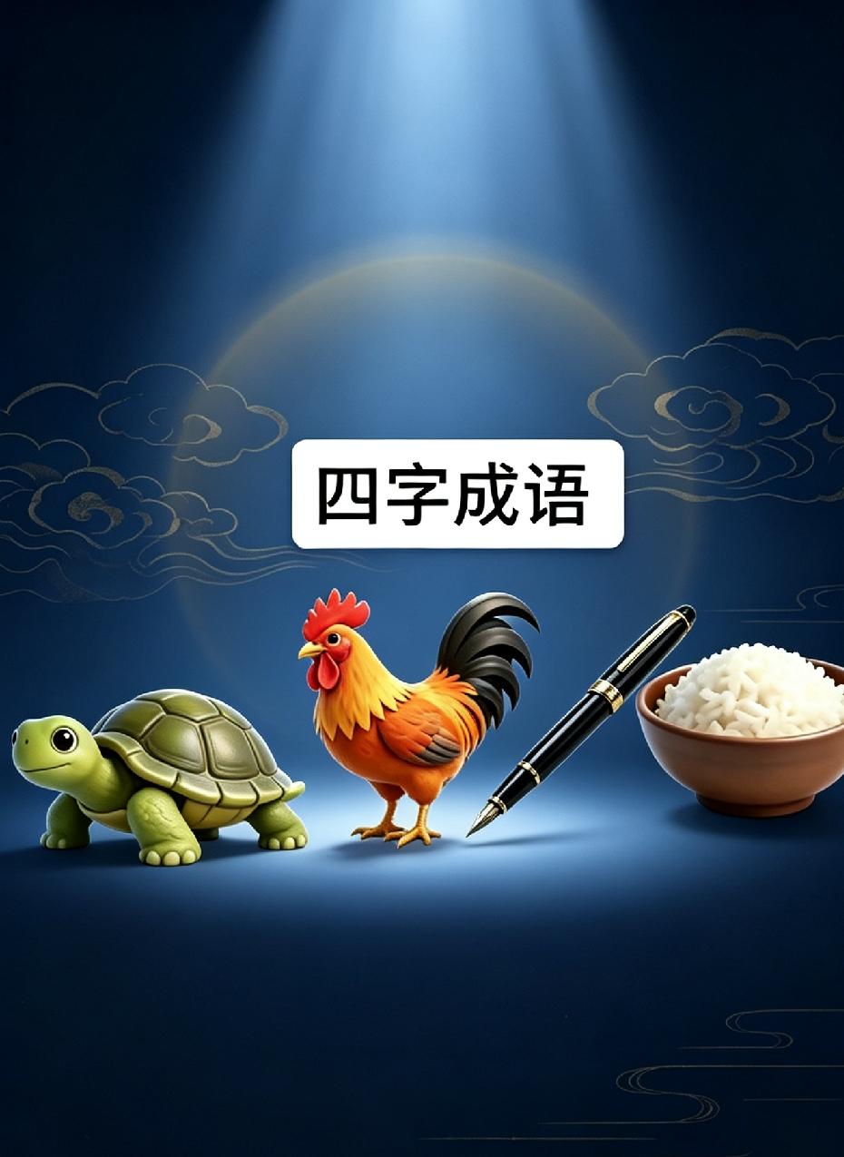什么成语？一点思路都没有，10分钟过去了，还是没有猜出来。
动脑益智身体好，猜出