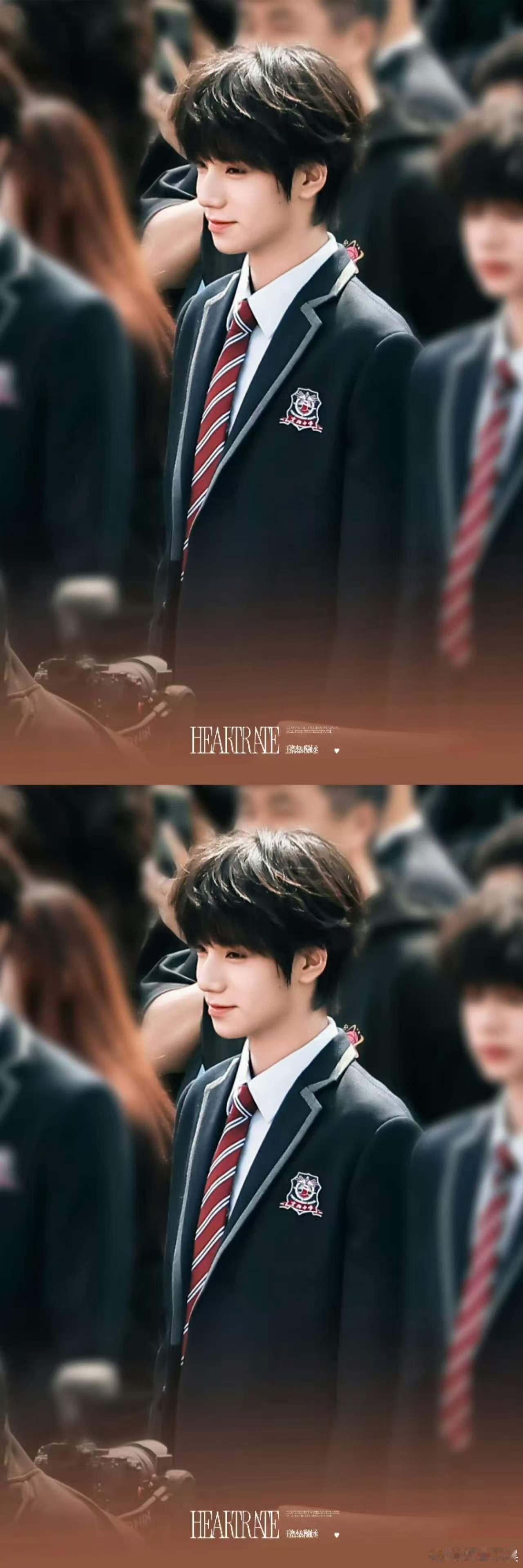 王橹杰新剧开机look王橹杰开机造型路透王橹杰新剧开机look，不错不错，