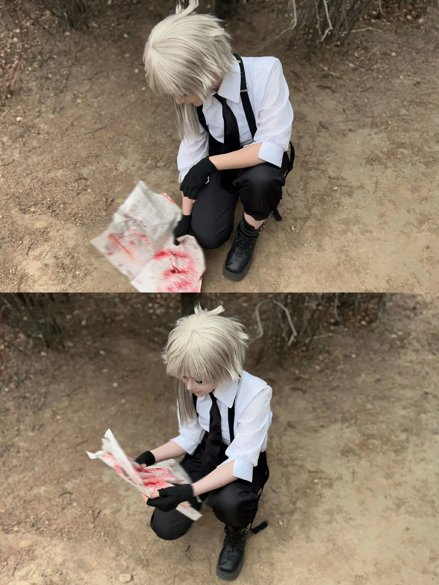 在失去父亲后，人可是会哭的。