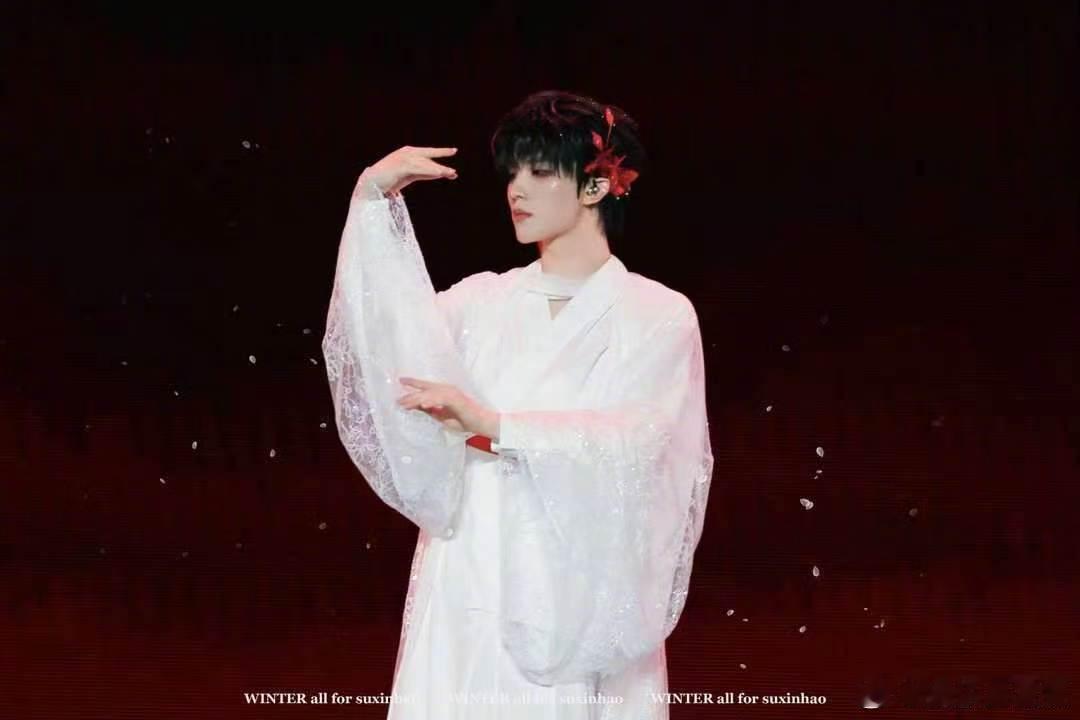 苏新皓囍神级solo 演唱会最戳人心的国风舞台诞生💓苏新皓一身古风白衣氛围感绝