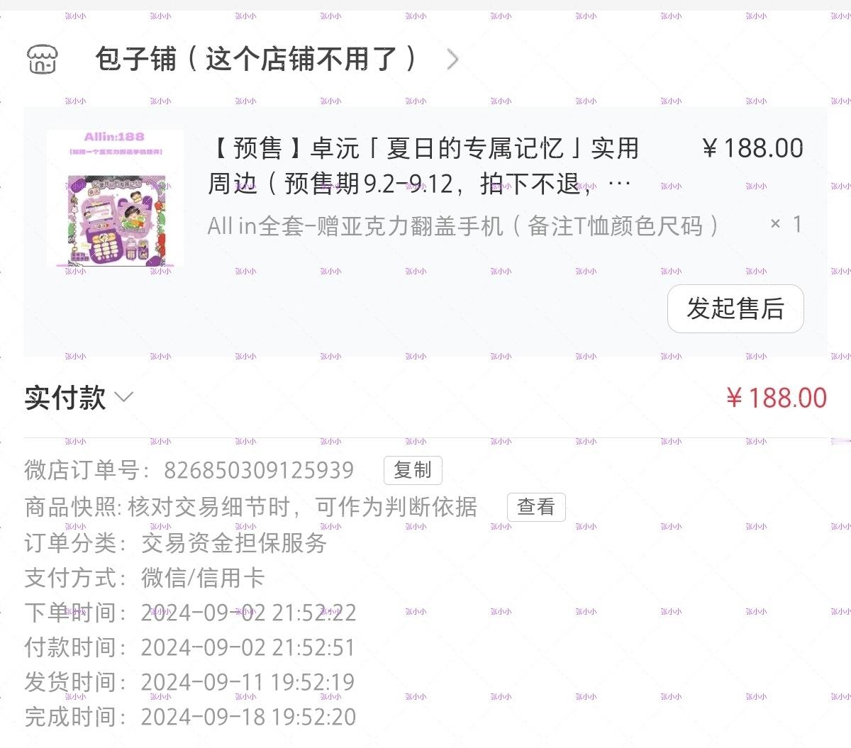 2024.9.2包子铺  夏日得专属记忆*1 